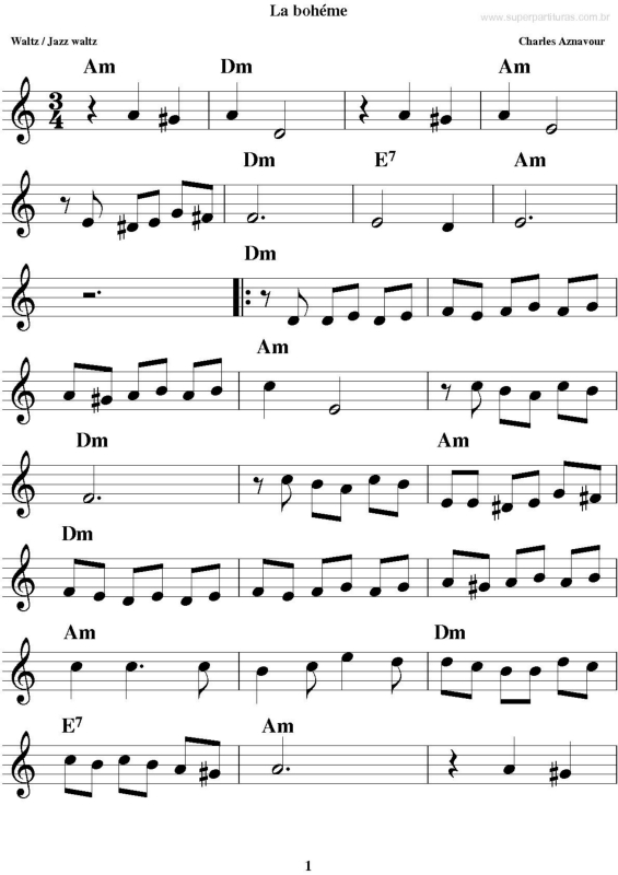 Charles Aznavour - La Bohme Lyrics MetroLyrics
