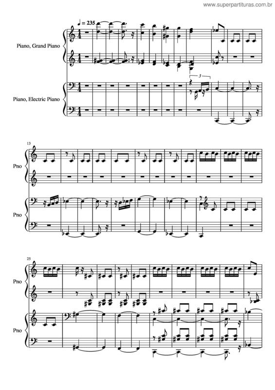 Partitura da música ´´Será Que Esqueci O Forno Ligado?``