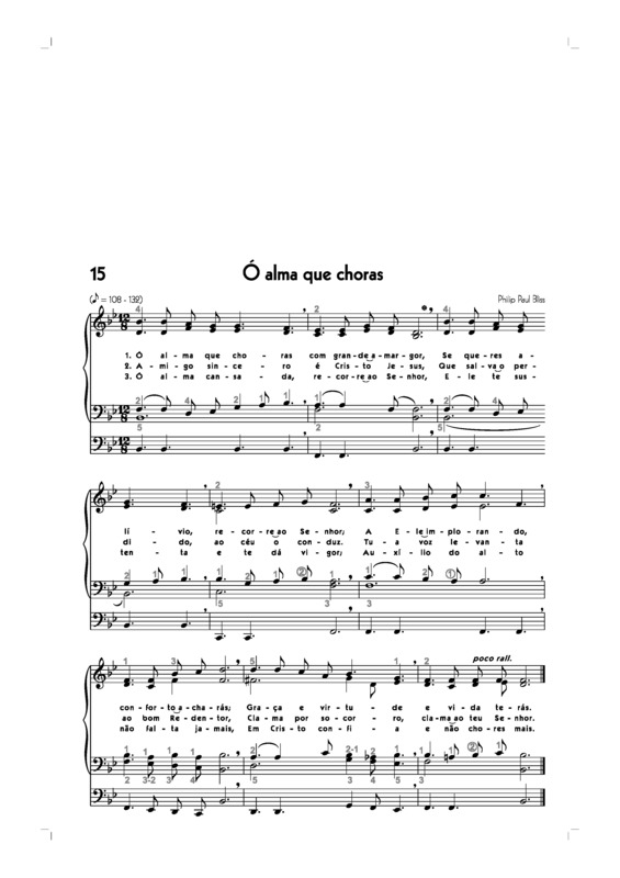 Partitura da música -15. Ó Alma Que Choras