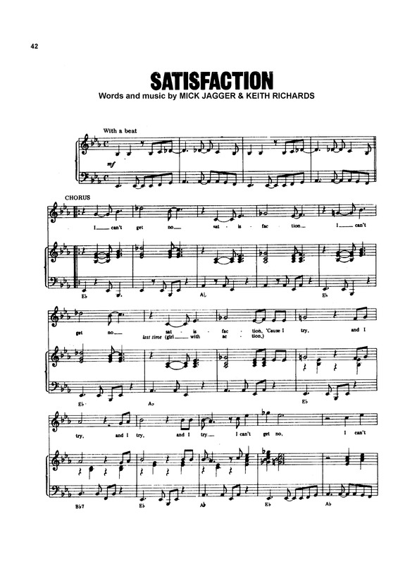 Partitura da música (I Can´t Get No) Satisfaction