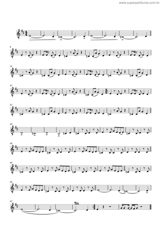 Partitura da música `Lagrimas E Chuva – Tuba Sib