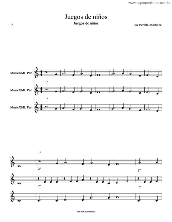 Partitura da música  v.16