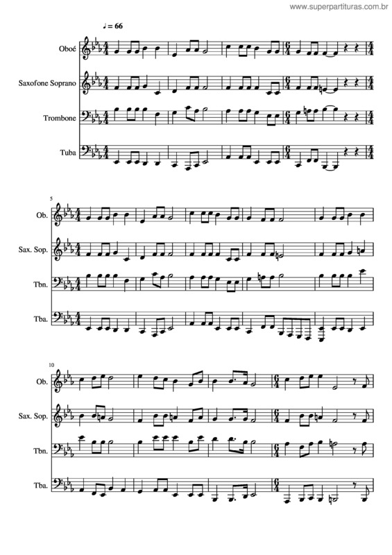 Partitura da música 001– Cristo Meu Mestre v.2