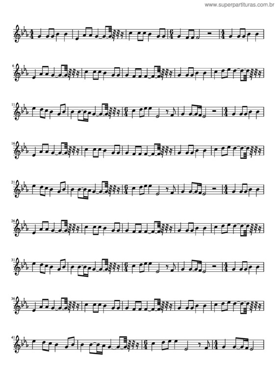 Partitura da música 001– Cristo Meu Mestre