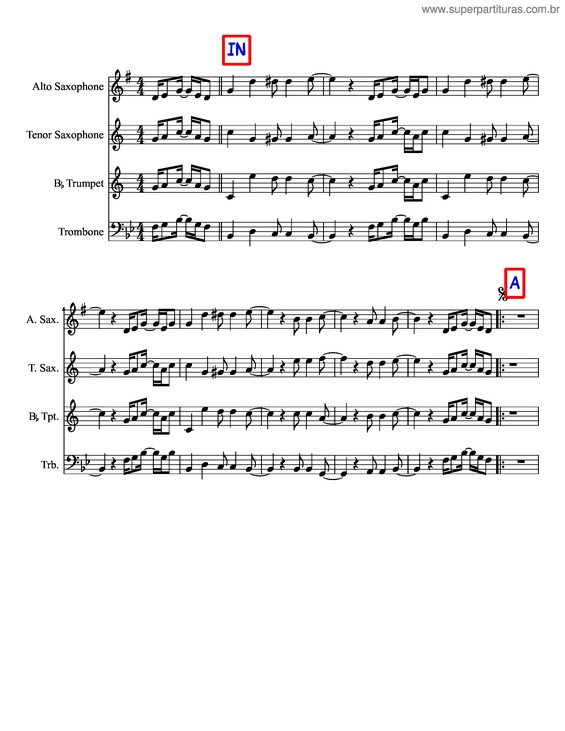 Partitura da música 006 You Are The Best Thing Alientos