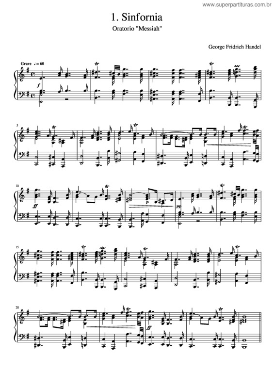 Partitura da música 01 Sinfonia