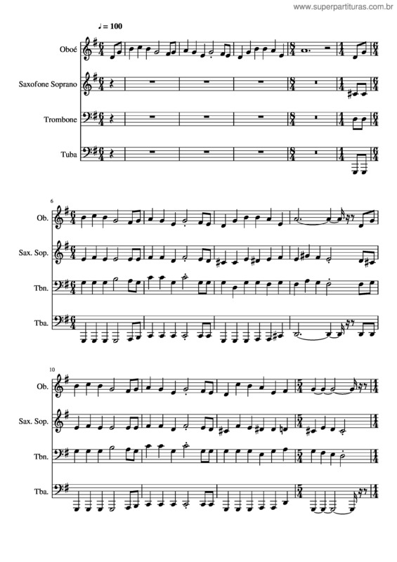Partitura da música 036– A Fiel Proteção