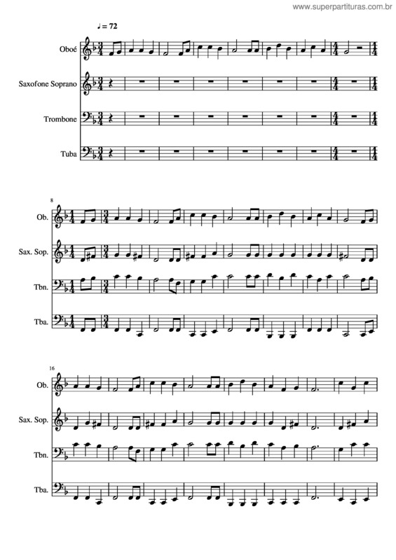 Partitura da música 039– Eu Desejo Senhor