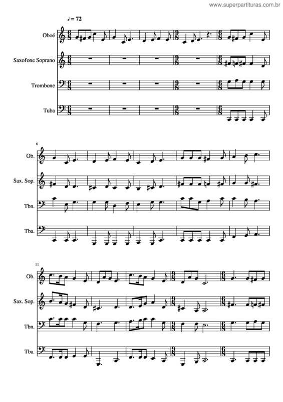 Partitura da música 052– Luz Eternal É Jesus