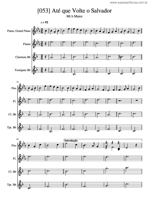 Partitura da música 053 A Esperan A Da Igreja