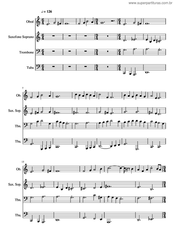 Partitura da música 076– Cristo Jesus Sua Mão Me Dá