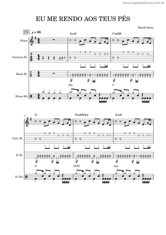 Partitura da música 1.Luz – Davida3