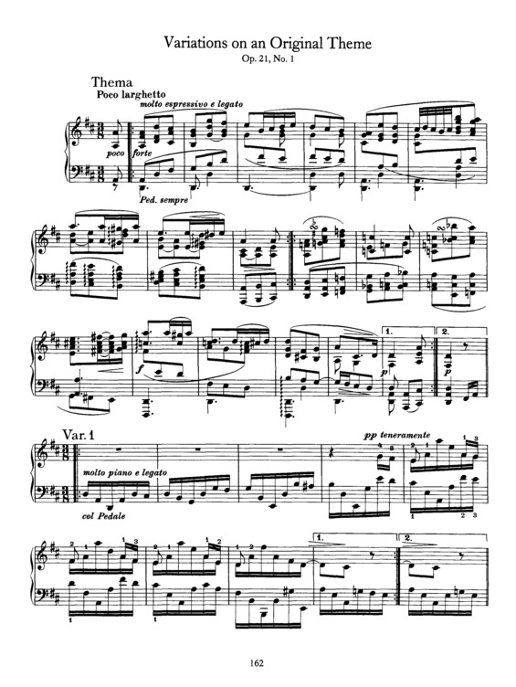 Partitura da música 11 Variations on an Original Theme