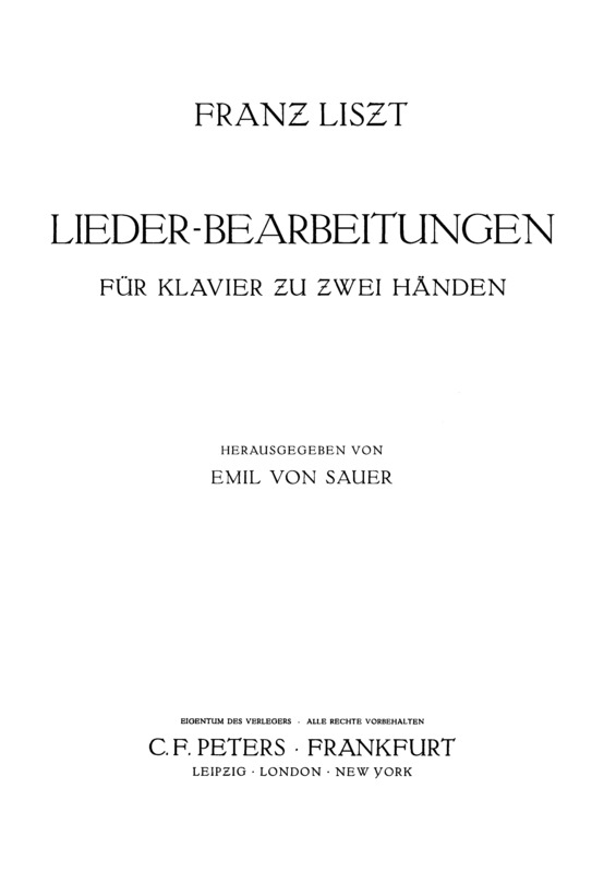 Partitura da música 12 Lieder Von Franz Schubert S.558