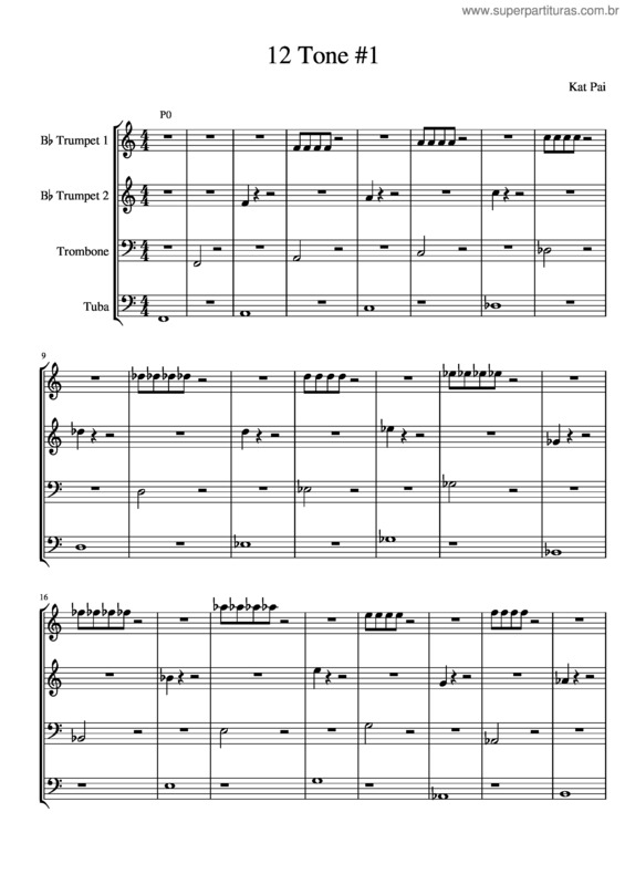 Partitura da música 12 Tone 1