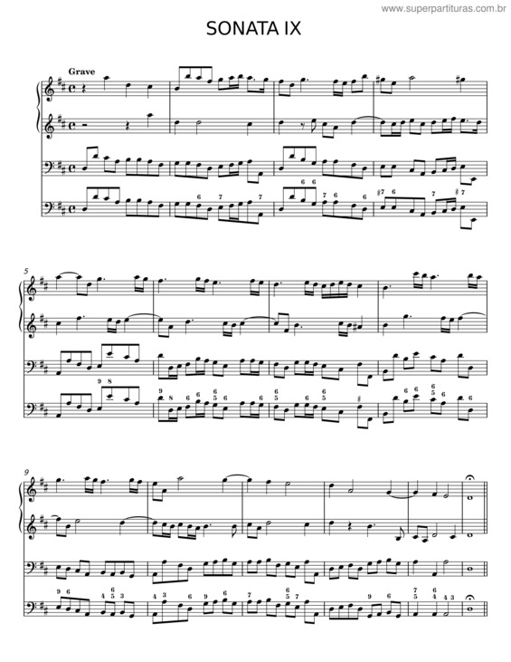 Partitura da música 12 Trio Sonatas, Op.1 – Tomaso Albinoni