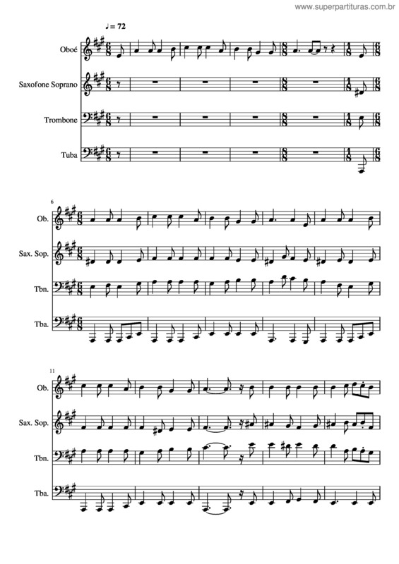 Partitura da música 138– Louvemos Ao Bom Jesus