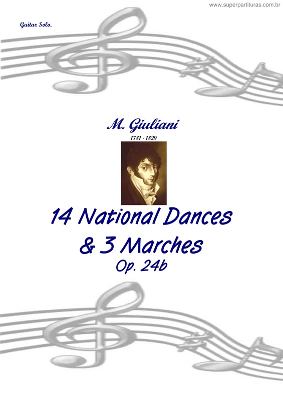 Partitura da música 14 National dances &amp; 3 Marches