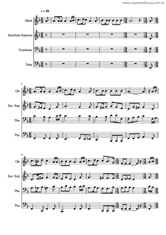 Partitura da música 142– Ó Pai Celestial