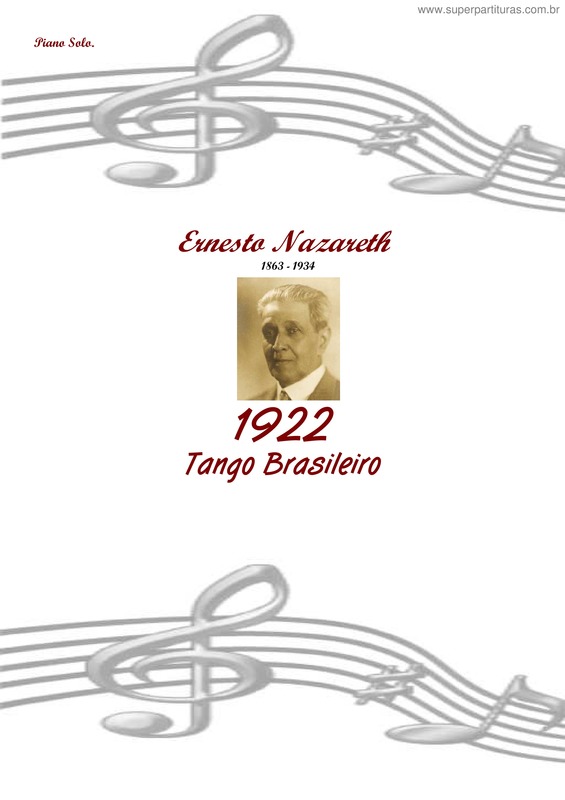 Partitura da música 1922 v.4