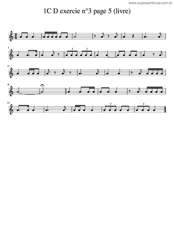 Partitura da música 1C_D_Exercie_N°3_Page_5_