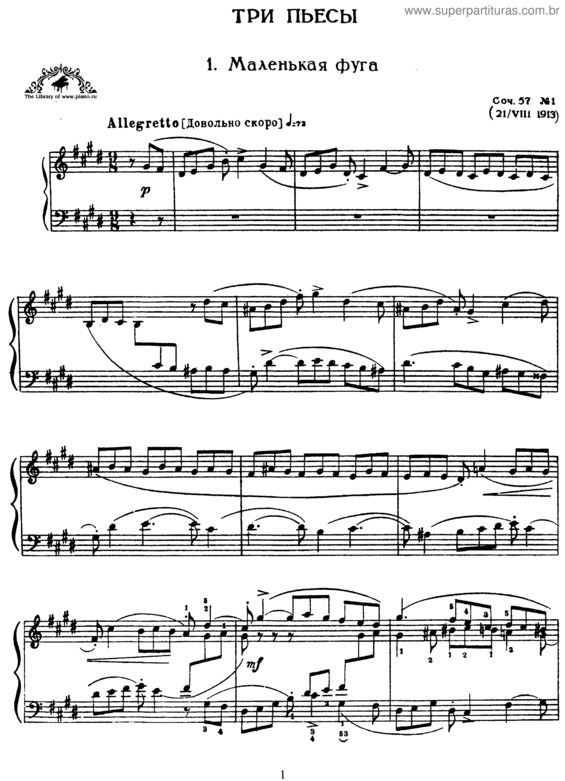 Partitura da música 2 Pieces v.3