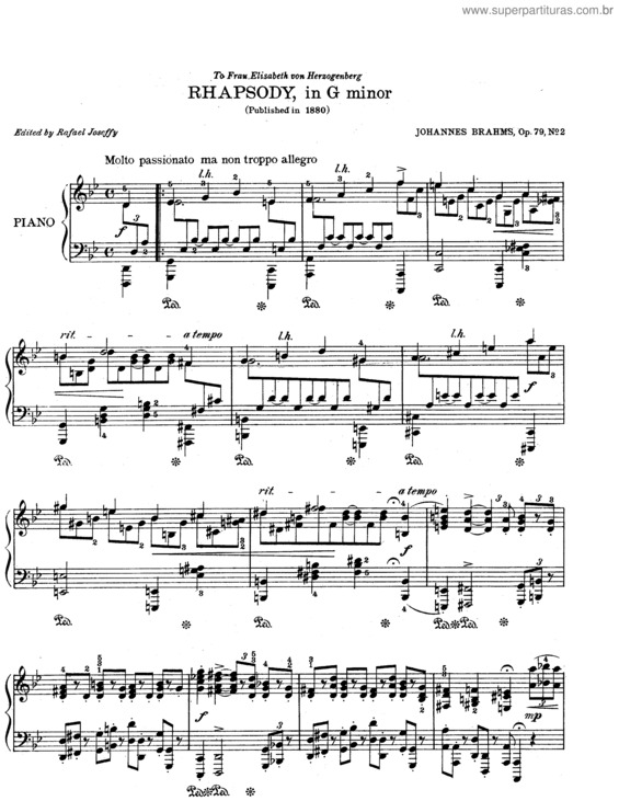 Partitura da música 2 Rhapsodies v.2