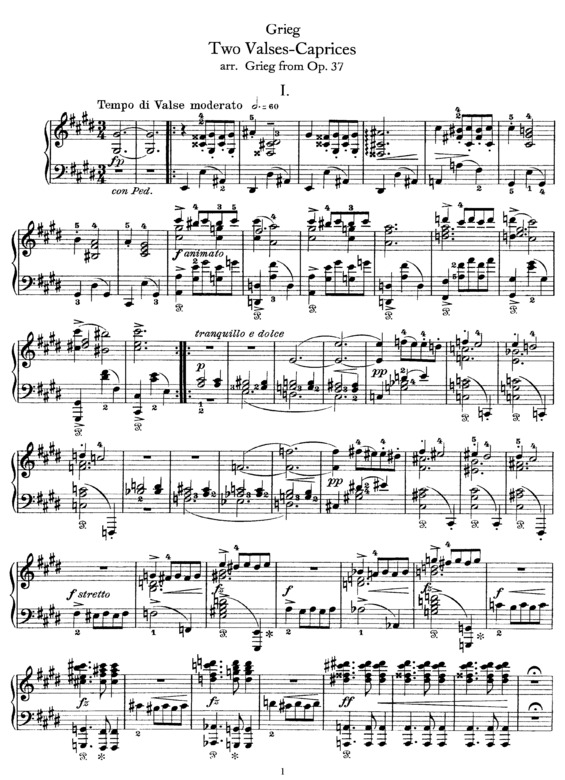 Partitura da música 2 Valse Caprices