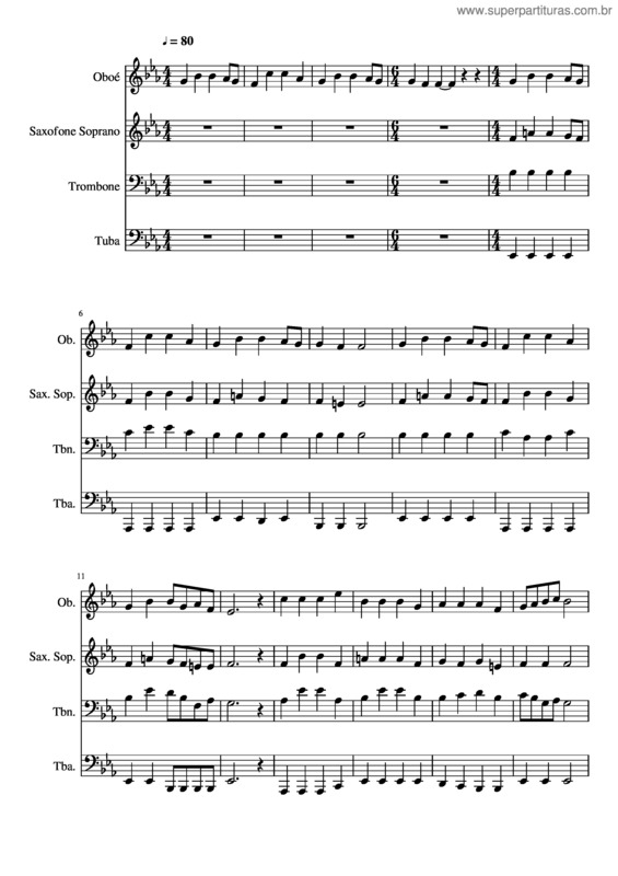 Partitura da música 221– A Descida Do Espírito Santo