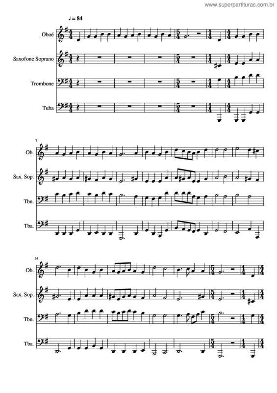 Partitura da música 230– A Ti Rendemos Graças