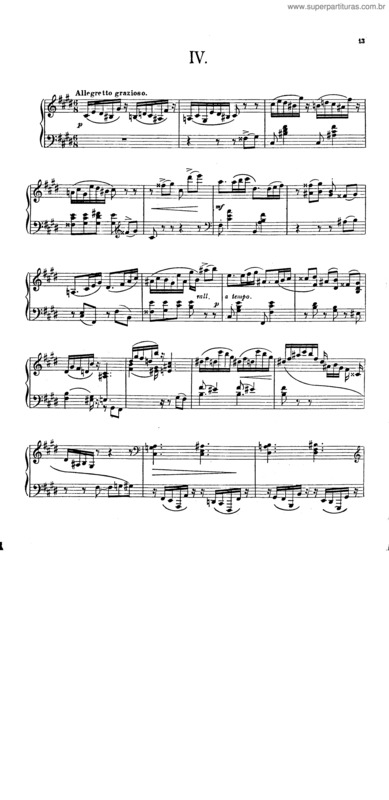 Partitura da música 24 Preludes v.4