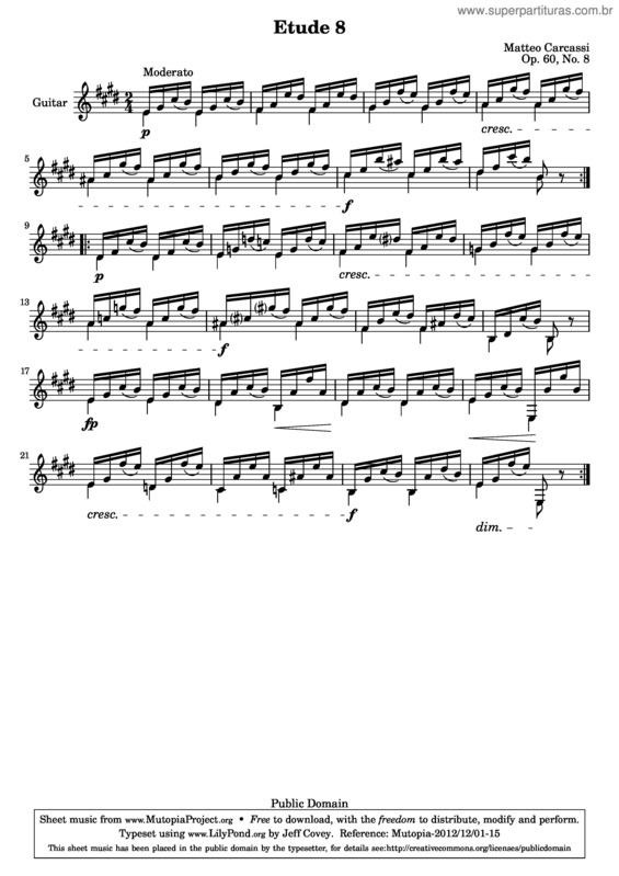 Partitura da música 25 Etudes Melodiques et Progressives v.13