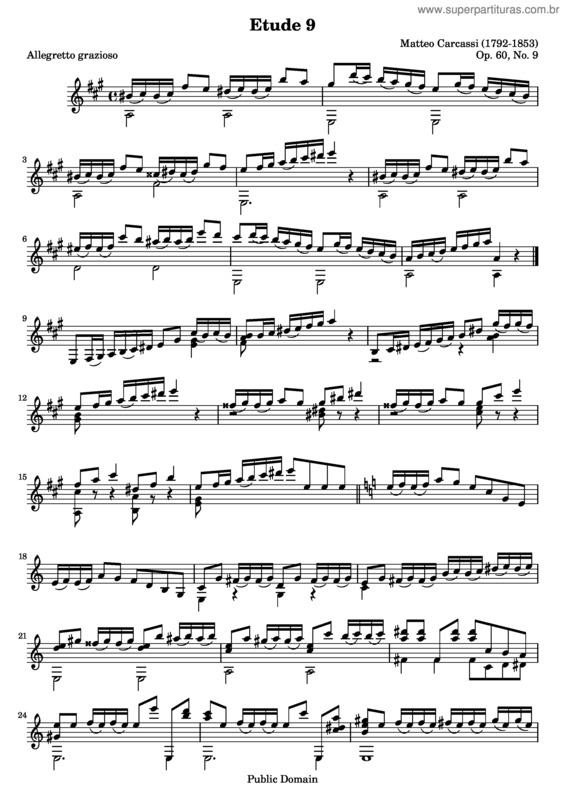 Partitura da música 25 Etudes Melodiques et Progressives v.16
