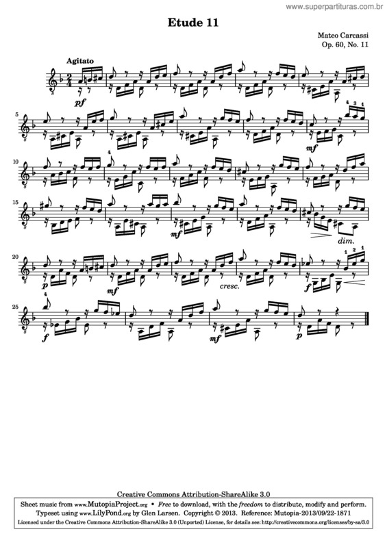 Partitura da música 25 Etudes Melodiques et Progressives v.4