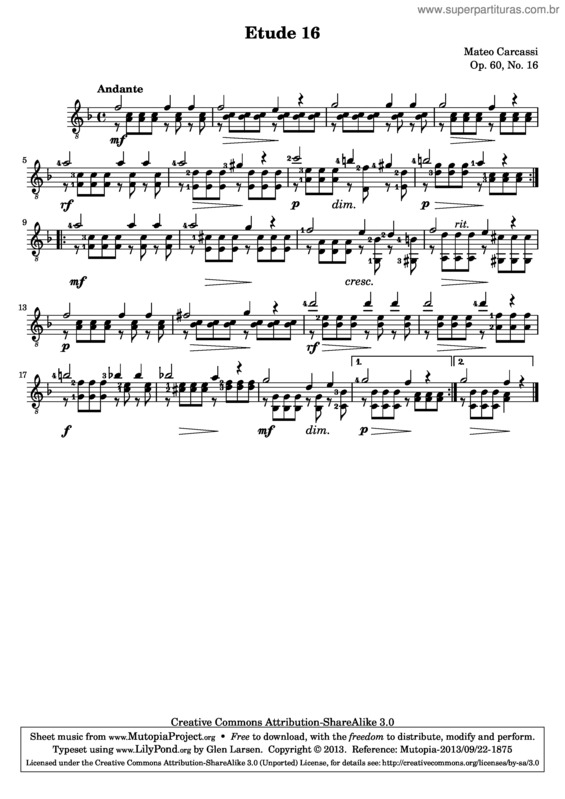 Partitura da música 25 Etudes Melodiques et Progressives v.5
