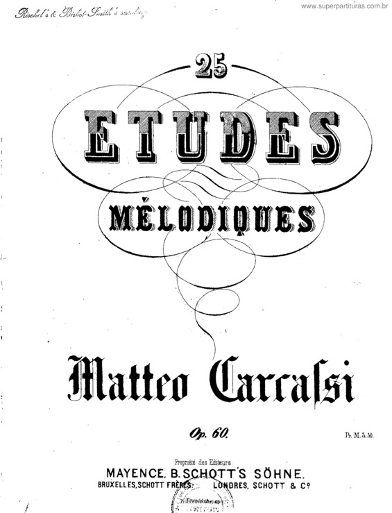 Partitura da música 25 Etudes Melodiques et Progressives