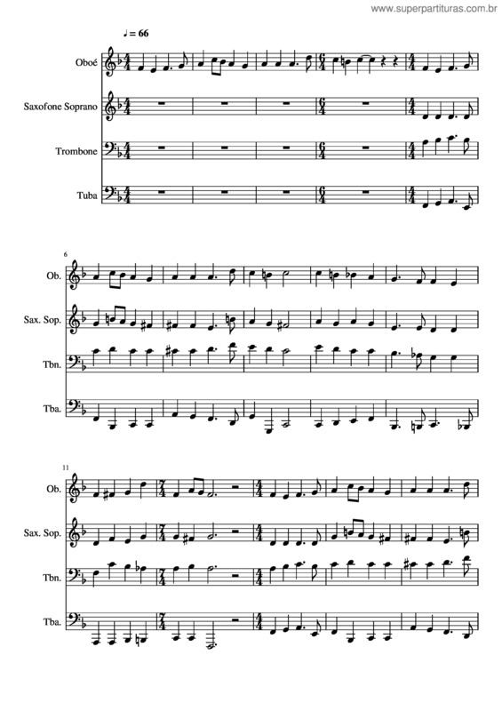 Partitura da música 254– De Jesus A Graça Divina