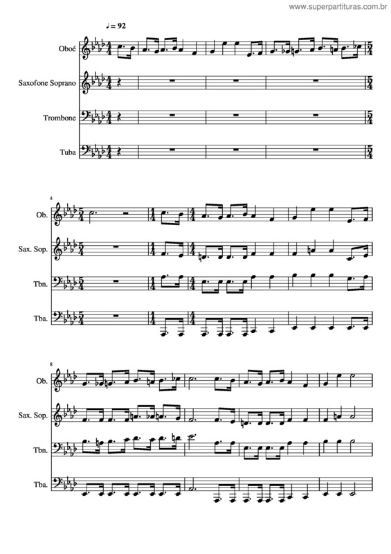 Partitura da música 279– Oh Não Temas Igreja De Jesus