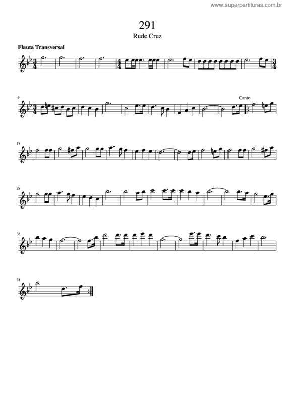 Partitura da música 291–Rude Cruz