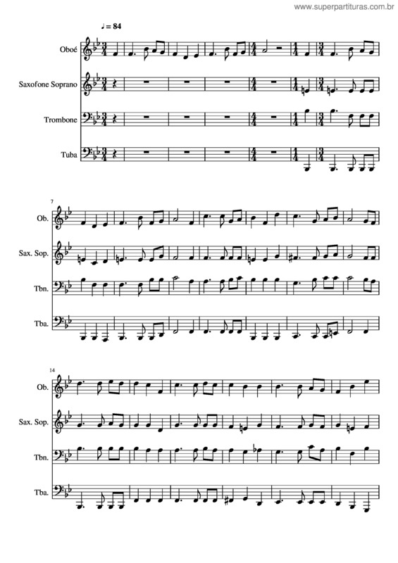 Partitura da música 296– Teu Nome É Soberano Ó Redentor