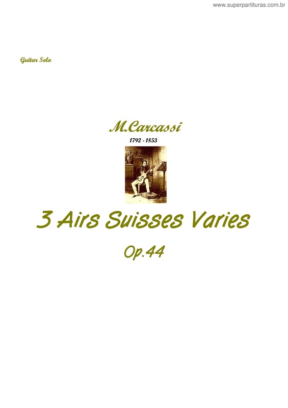 Partitura da música 3 airs suisses varies v.2