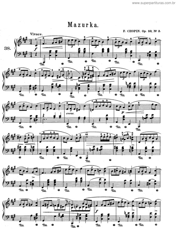 Partitura da música 3 Mazurkas Op.59 v.3