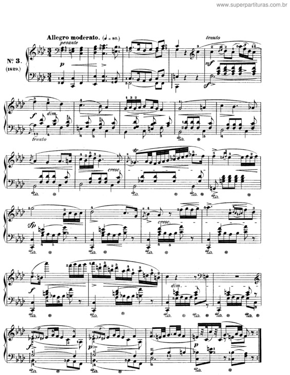 Partitura da música 3 Polonaises v.2