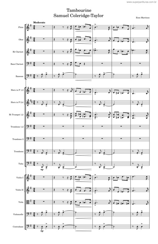 Partitura da música 3 Silhouettes, Op.38 – Coleridge–Taylor, Samuel Final Project