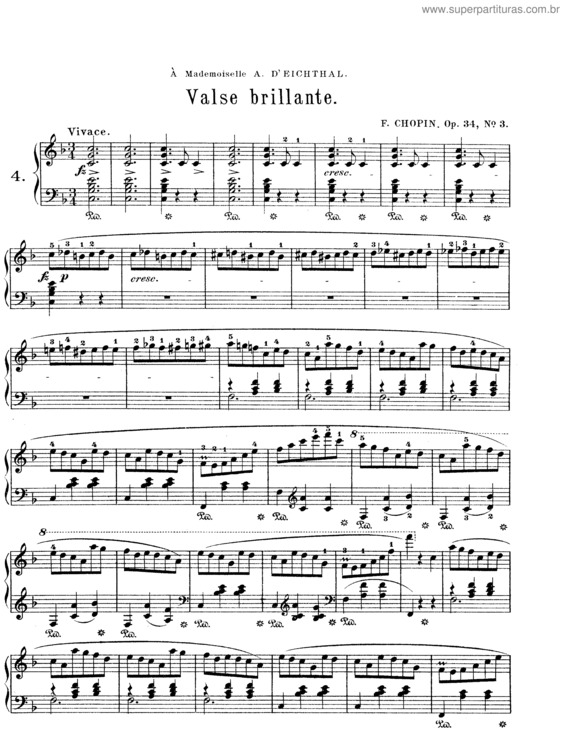 Partitura da música 3 Waltzes v.2