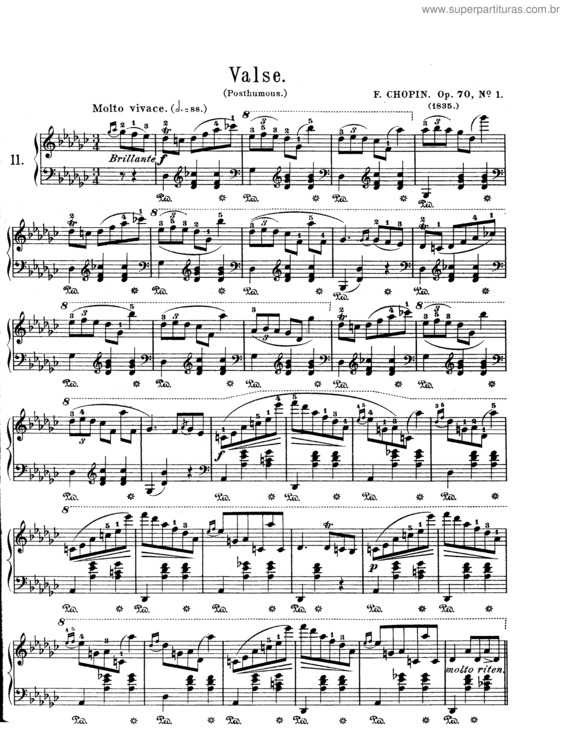 Partitura da música 3 Waltzes