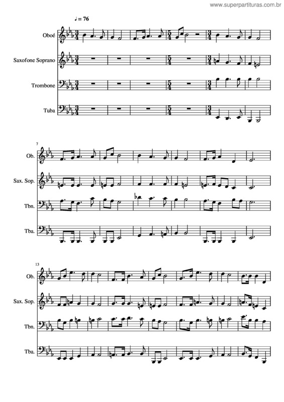 Partitura da música 304– Cristo É A Esperança