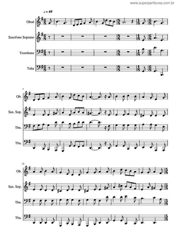 Partitura da música 325– Louvemos Ao Rei Dos Reis