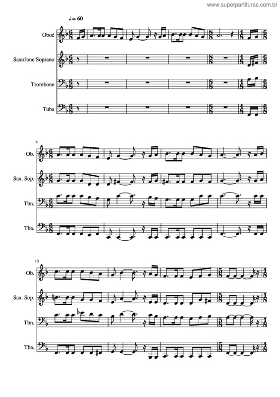 Partitura da música 326– Sempre A Cristo Fiéis