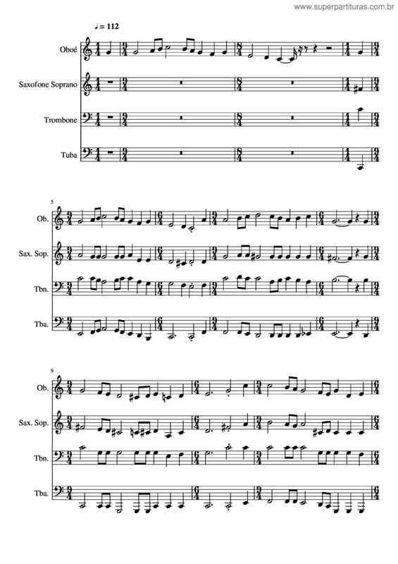 Partitura da música 342– Sião Celestial